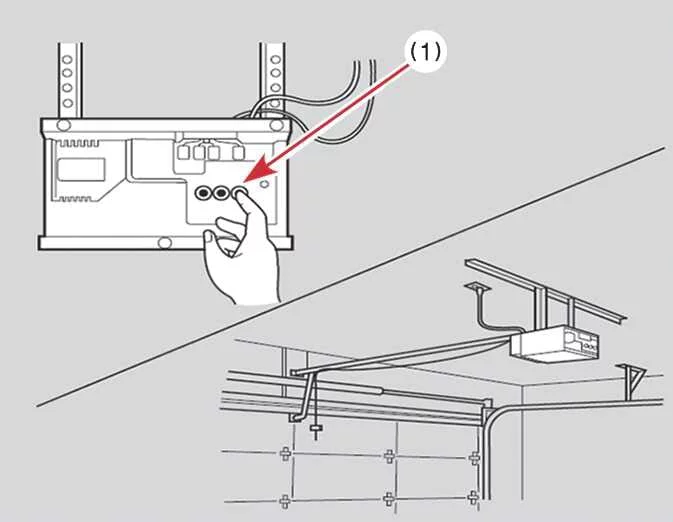 Kia EV6 garage door opener learn button location for HomeLink setup
