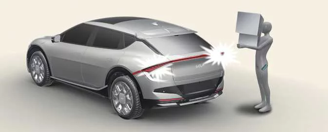 Kia EV6 smart liftgate detect and alert operating stage