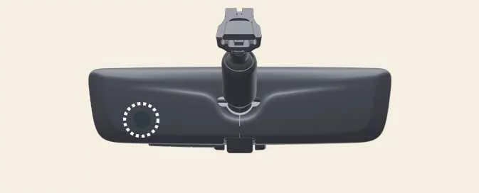 Kia EV6 digital center mirror sensor protection and visibility maintenance