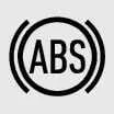 Kia EV6 Anti-lock Brake System ABS warning indicator icon