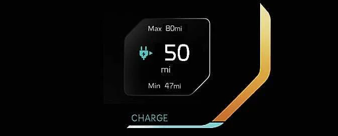 Kia EV6 power and regenerative charging gauge display