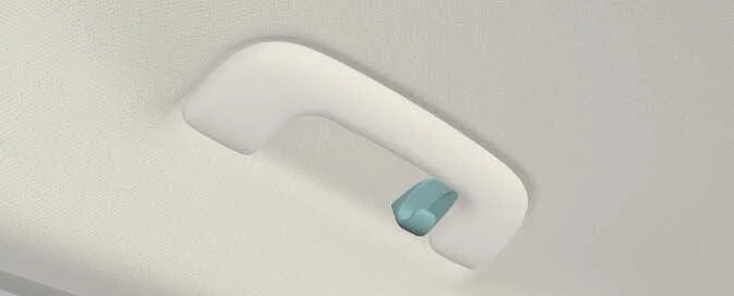 Kia EV6 rear passenger coat hook and grab handle location