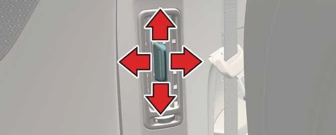 Kia EV6 rear passenger air vents and climate outlets