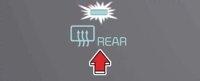Kia EV6 rear window defroster control and heated rear glass system