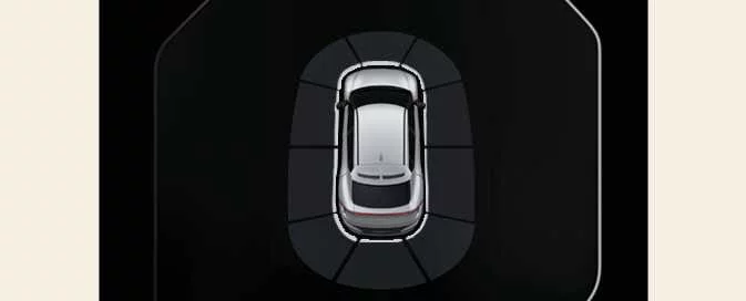 Kia EV6 Forward Side Reverse Parking Collision Avoidance Assist status display