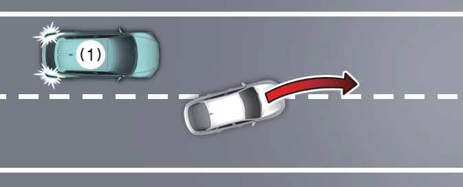 Kia EV6 Leading Vehicle Departure Alert limitation when another vehicle cuts in ahead