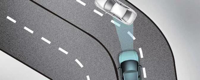 Kia EV6 adjacent lane vehicle recognition during curved road driving