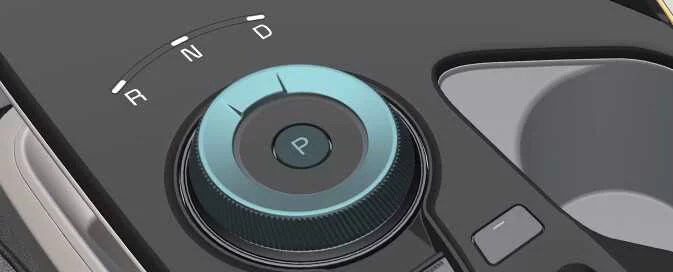 Kia EV6 electronic reducer shift dial and gear selector
