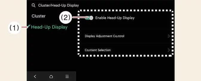Kia EV6 configurable Head-Up Display settings and driver visibility adjustment