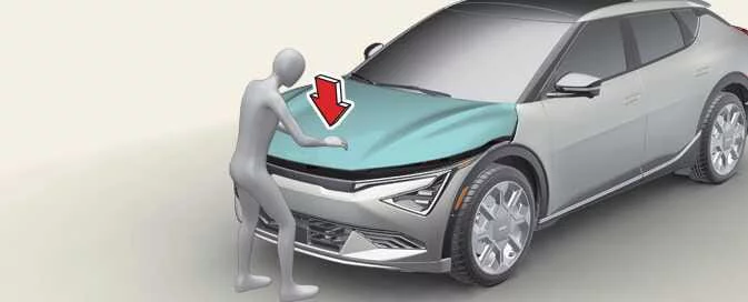 Kia EV6 proper hood closing procedure