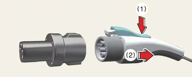 Kia EV6 CCS1 adapter disconnection procedure