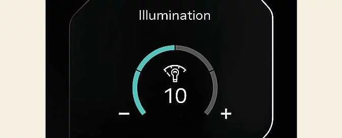 Kia EV6 digital cluster illumination level adjustment display