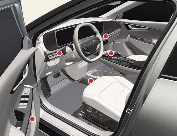 Kia EV6 premium ambient lighting inside cabin