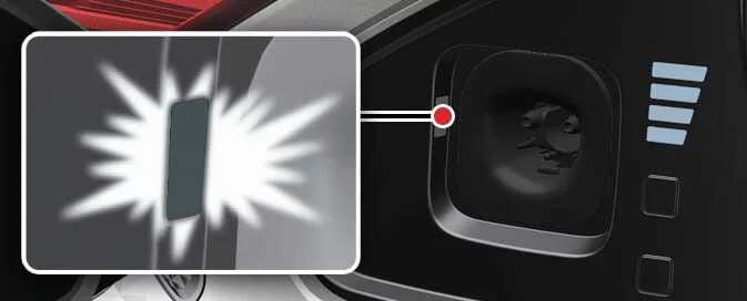 Kia EV6 illuminated charging inlet and charging port light