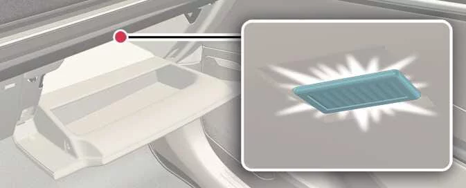 Kia EV6 glove box interior illumination lamp