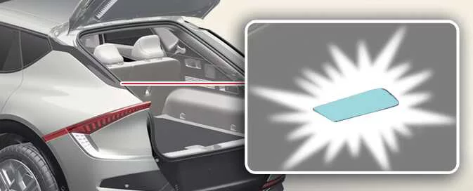 Kia EV6 rear cargo area and liftgate room lamp