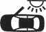 Kia EV6 DOOR mode icon for interior lighting