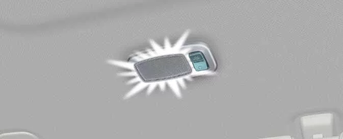 Kia EV6 vanity mirror lamp and sun visor lighting
