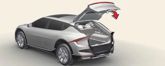 Kia EV6 properly closing and securing the rear liftgate