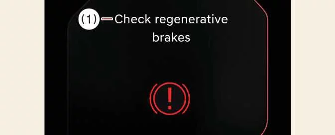 Kia EV6 regenerative brake system warning message