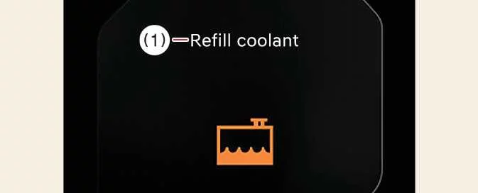 Kia EV6 refill coolant warning message