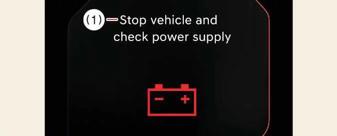 Kia EV6 stop vehicle and check power supply warning