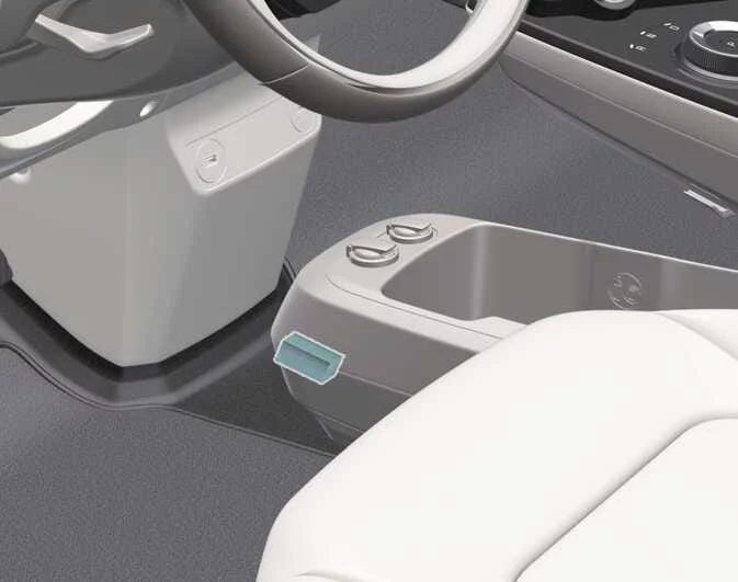 Kia EV6 SRS control module and rollover sensor location