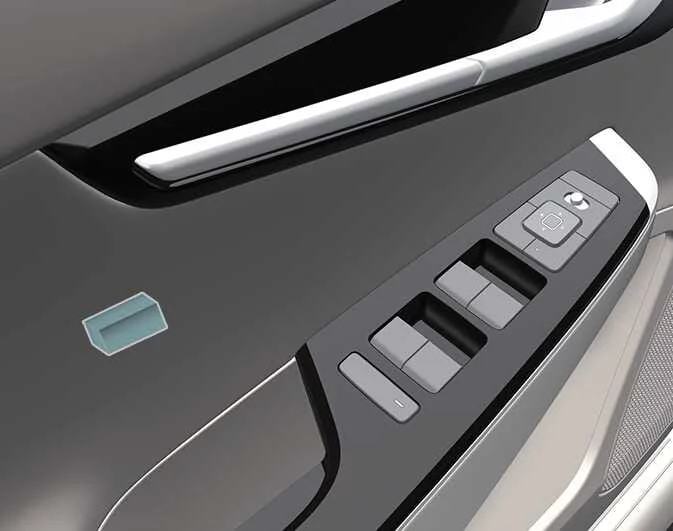 Kia EV6 side pressure sensor installed in front door