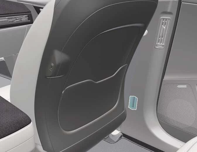 Kia EV6 side impact sensor mounted near B-pillar