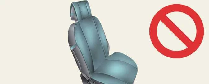 Improper use of thick seat cushions in Kia EV6 passenger seat