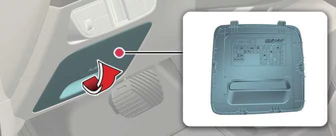 Kia EV6 Fuse/relay panel description image 1