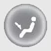 Kia EV6 floor-level airflow mode icon
