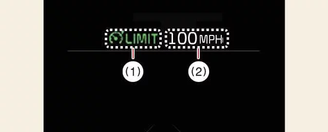 Kia EV6 Manual Speed Limit Assist speed limit display and set speed indicator