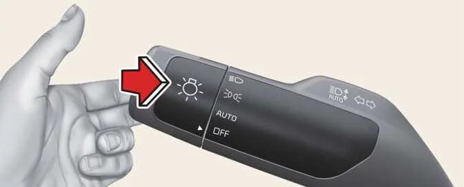 Kia EV6 flash-to-pass headlight function and steering lever operation