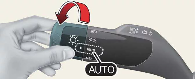 Kia EV6 automatic headlight mode and intelligent exterior lighting system