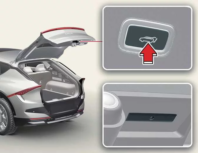 Kia EV6 resetting procedure for the power liftgate system