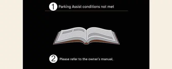 Kia EV6 Parking Assist conditions not met standby message