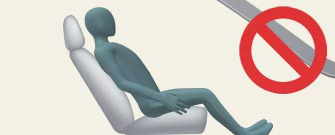 Kia EV6 correct upright seating posture and passenger seatback position