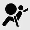 Kia EV6 SRS air bag and pre-tensioner seat belt warning indicator icon