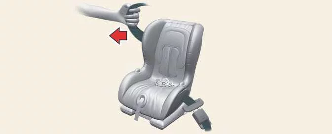 Activating automatic locking seat belt mode in Kia EV6