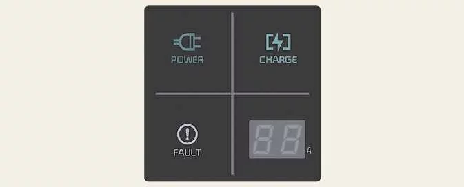 Kia EV6 portable charger power saving mode display
