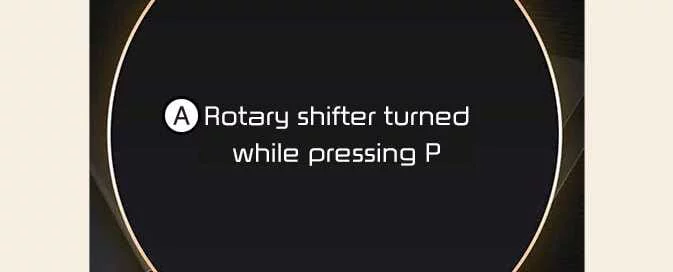 Kia EV6 rotary shifter turned while pressing park button warning