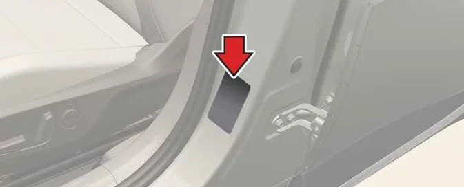 Official tire pressure and tire specification label for the Kia EV6