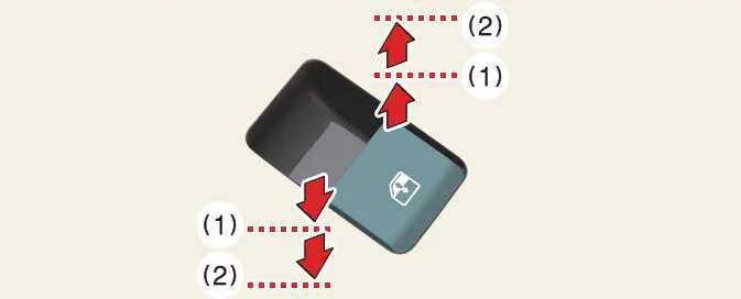 Kia EV6 automatic up and down power window controls