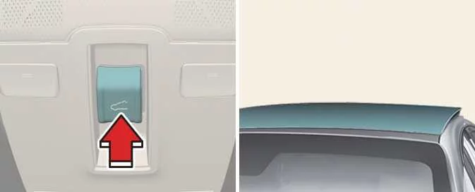 Kia EV6 sunroof tilt open and close functionality demonstration