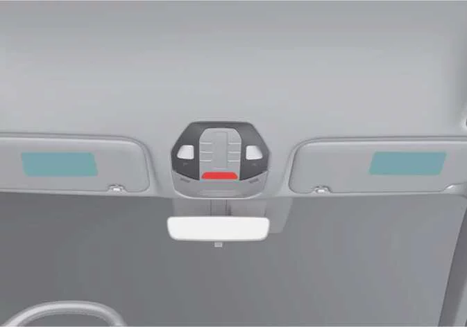 Visual reference of the mandatory NHTSA airbag safety warning labels located on the Kia K4 sun visor