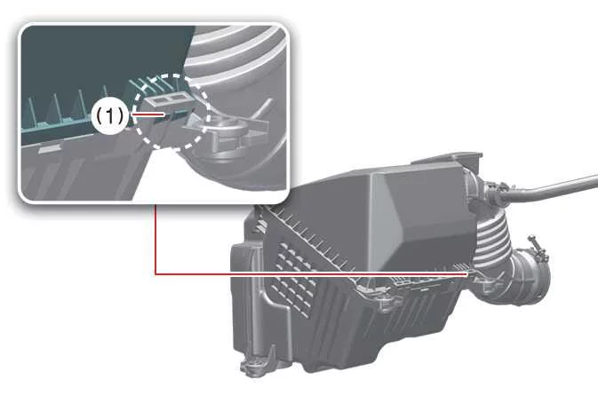 Securing the Kia K4 air cleaner housing after filter replacement