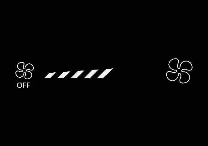 Medium airflow display icon