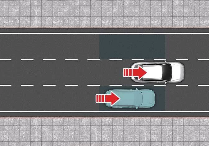 Kia K4 Blind-Spot Collision-Avoidance Assist warning alert on the side mirror