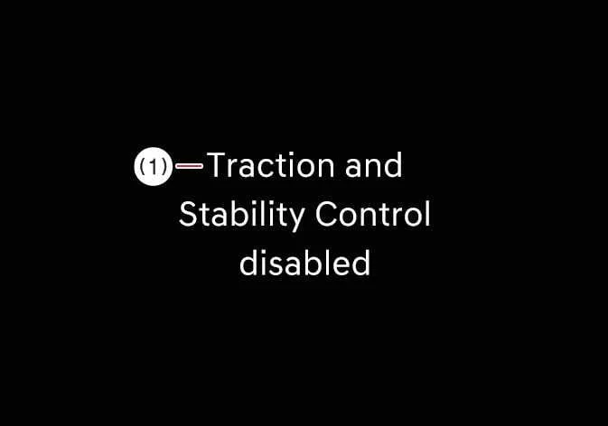 Dashboard warning for Stability Control disabled in the Kia K4